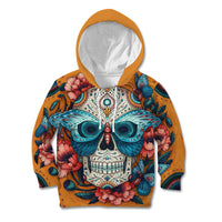 Day of Dead Skull Kid Hoodie Sugar Skull Butterfly - Wonder Print Shop