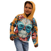 Day of Dead Skull Kid Hoodie Sugar Skull Butterfly - Wonder Print Shop