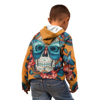 Day of Dead Skull Kid Hoodie Sugar Skull Butterfly - Wonder Print Shop