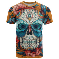 Day of Dead Skull T Shirt Sugar Skull Butterfly - Wonder Print Shop