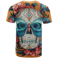 Day of Dead Skull T Shirt Sugar Skull Butterfly - Wonder Print Shop