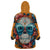 Day of Dead Skull Wearable Blanket Hoodie Sugar Skull Butterfly - Wonder Print Shop