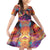 Day of Dead Lady Family Matching Mermaid Dress and Hawaiian Shirt Sugar Skull Flame Lady - Wonder Print Shop