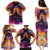 Day of Dead Lady Family Matching Puletasi Dress and Hawaiian Shirt Sugar Skull Flame Lady - Wonder Print Shop