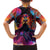 Day of Dead Lady Family Matching Short Sleeve Bodycon Dress and Hawaiian Shirt Sugar Skull Flame Lady - Wonder Print Shop