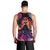 Day of Dead Lady Men Tank Top Sugar Skull Flame Lady - Wonder Print Shop