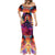 Day of Dead Lady Mermaid Dress Sugar Skull Flame Lady - Wonder Print Shop