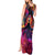 Day of Dead Lady Tank Maxi Dress Sugar Skull Flame Lady - Wonder Print Shop