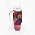Day of Dead Lady Tumbler With Handle Sugar Skull Flame Lady - Wonder Print Shop