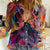 Day of Dead Lady Women Casual Shirt Sugar Skull Flame Lady - Wonder Print Shop