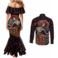 day-of-dead-lady-couples-matching-mermaid-dress-and-long-sleeve-button-shirt-sugar-skull-lady-dancing