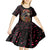 Day of Dead Lady Kid Short Sleeve Dress Sugar Skull Lady Dancing - Wonder Print Shop