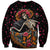 Day of Dead Lady Sweatshirt Sugar Skull Lady Dancing - Wonder Print Shop