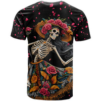 Day of Dead Lady T Shirt Sugar Skull Lady Dancing - Wonder Print Shop