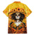 Day of Dead Lady Family Matching Off Shoulder Maxi Dress and Hawaiian Shirt Sugar Skull Lady Sunflower - Wonder Print Shop