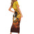 Day of Dead Lady Family Matching Short Sleeve Bodycon Dress and Hawaiian Shirt Sugar Skull Lady Sunflower - Wonder Print Shop