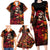 Day of Dead Girl Family Matching Long Sleeve Bodycon Dress and Hawaiian Shirt Sugar Skull Girl Rose And Marigold - Wonder Print Shop