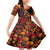 Day of Dead Girl Family Matching Mermaid Dress and Hawaiian Shirt Sugar Skull Girl Rose And Marigold - Wonder Print Shop