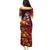 Day of Dead Girl Family Matching Puletasi Dress and Hawaiian Shirt Sugar Skull Girl Rose And Marigold - Wonder Print Shop