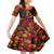 Day of Dead Girl Family Matching Summer Maxi Dress and Hawaiian Shirt Sugar Skull Girl Rose And Marigold - Wonder Print Shop