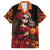 Day of Dead Girl Family Matching Summer Maxi Dress and Hawaiian Shirt Sugar Skull Girl Rose And Marigold - Wonder Print Shop