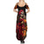 Day of Dead Girl Family Matching Summer Maxi Dress and Hawaiian Shirt Sugar Skull Girl Rose And Marigold - Wonder Print Shop