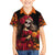 Day of Dead Girl Family Matching Summer Maxi Dress and Hawaiian Shirt Sugar Skull Girl Rose And Marigold - Wonder Print Shop