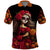 Day of Dead Girl Polo Shirt Sugar Skull Girl Rose And Marigold - Wonder Print Shop