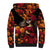 Day of Dead Girl Sherpa Hoodie Sugar Skull Girl Rose And Marigold - Wonder Print Shop