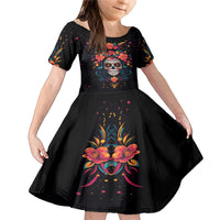 Day of Dead Skull Family Matching Mermaid Dress and Hawaiian Shirt Sugar Skull Festival Lady - Wonder Print Shop