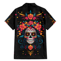 Day of Dead Skull Family Matching Mermaid Dress and Hawaiian Shirt Sugar Skull Festival Lady - Wonder Print Shop