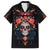 Day of Dead Skull Family Matching Off Shoulder Long Sleeve Dress and Hawaiian Shirt Sugar Skull Festival Lady - Wonder Print Shop