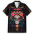 Day of Dead Skull Family Matching Short Sleeve Bodycon Dress and Hawaiian Shirt Sugar Skull Festival Lady - Wonder Print Shop