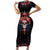 Day of Dead Skull Family Matching Short Sleeve Bodycon Dress and Hawaiian Shirt Sugar Skull Festival Lady - Wonder Print Shop