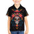Day of Dead Skull Family Matching Short Sleeve Bodycon Dress and Hawaiian Shirt Sugar Skull Festival Lady - Wonder Print Shop