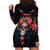 Day of Dead Skull Hoodie Dress Sugar Skull Festival Lady - Wonder Print Shop