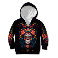 Day of Dead Skull Kid Hoodie Sugar Skull Festival Lady - Wonder Print Shop
