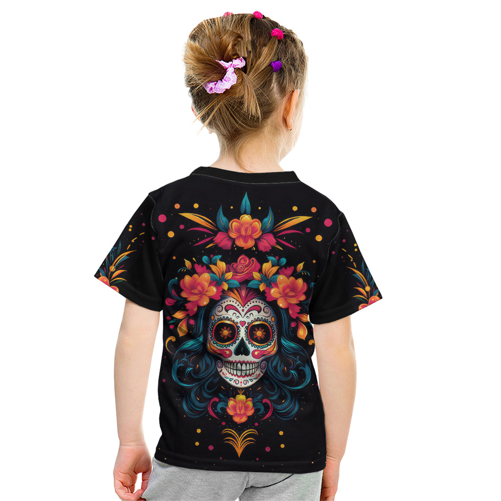 Day of Dead Skull Kid T Shirt Sugar Skull Festival Lady - Wonder Print Shop