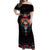 Day of Dead Skull Off Shoulder Maxi Dress Sugar Skull Festival Lady - Wonder Print Shop