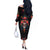 Day of Dead Skull Off The Shoulder Long Sleeve Dress Sugar Skull Festival Lady - Wonder Print Shop