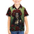 Day of Dead Lady Family Matching Off Shoulder Maxi Dress and Hawaiian Shirt Sugar Skull Rose Lady - Wonder Print Shop
