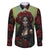 Day of Dead Lady Family Matching Puletasi Dress and Hawaiian Shirt Sugar Skull Rose Lady - Wonder Print Shop