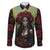 Day of Dead Lady Family Matching Short Sleeve Bodycon Dress and Hawaiian Shirt Sugar Skull Rose Lady - Wonder Print Shop