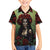 Day of Dead Lady Family Matching Short Sleeve Bodycon Dress and Hawaiian Shirt Sugar Skull Rose Lady - Wonder Print Shop