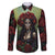 Day of Dead Lady Family Matching Summer Maxi Dress and Hawaiian Shirt Sugar Skull Rose Lady - Wonder Print Shop