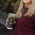 Day of Dead Lady Tumbler Cup Sugar Skull Rose Lady - Wonder Print Shop