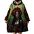 Day of Dead Lady Wearable Blanket Hoodie Sugar Skull Rose Lady - Wonder Print Shop