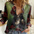 Day of Dead Lady Women Casual Shirt Sugar Skull Rose Lady - Wonder Print Shop