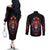 day-of-dead-skull-couples-matching-off-the-shoulder-long-sleeve-dress-and-long-sleeve-button-shirt-sugar-skull-festival-lady