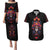 Day of Dead Skull Couples Matching Puletasi Dress and Hawaiian Shirt Sugar Skull Festival Lady - Wonder Print Shop